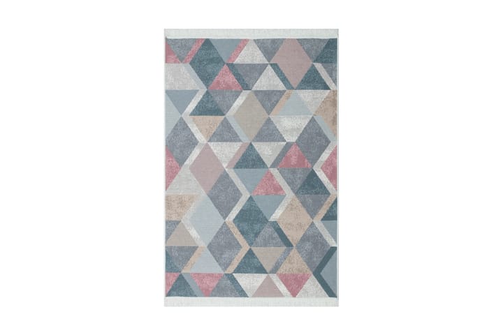 Gangmatte Caleban 80x300 cm - Blå/Rosa/Beige/Grå/Bomull - Tekstiler & tepper - Teppe & matte - Orientalske tepper