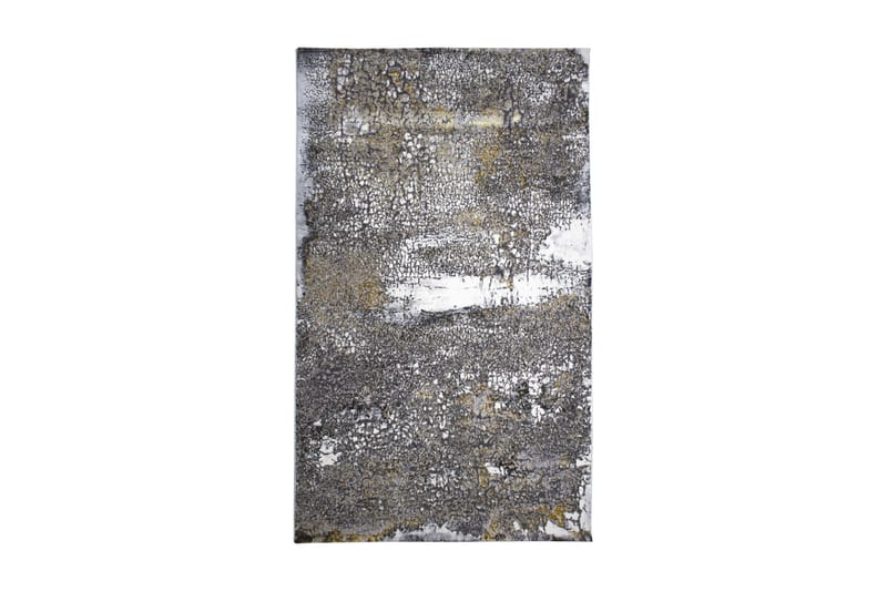 Inngangsmatte Asaphe 80x300 cm - Hvit/Grå/Gull - Tekstiler & tepper - Teppe & matte - Moderne matte - Gangmatter