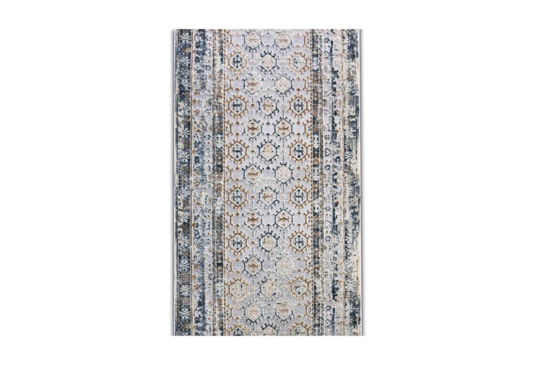 Inngangsmatte Battal 120x400 cm - Grå / Blå - Tekstiler & tepper - Teppe & matte - Moderne matte - Gangmatter