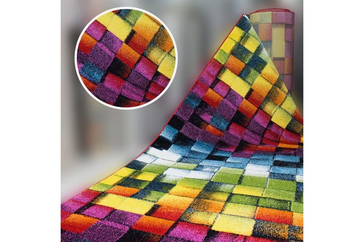 Inngangsmatte Himeshe 120x500 cm - Flerfarget - Tekstiler & tepper - Teppe & matte - Moderne matte - Gangmatter