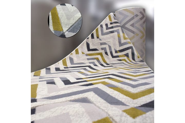 Inngangsmatte Nyshanthe 80x250 cm - Krem - Tekstiler & tepper - Teppe & matte - Moderne matte - Gangmatter