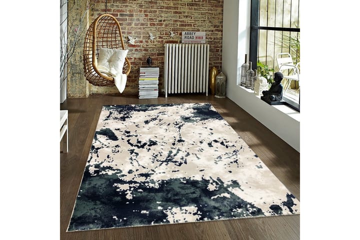 Inngangsmatte Tacettin 80x300 cm - Mørkeblå - Tekstiler & tepper - Teppe & matte - Moderne matte - Gangmatter
