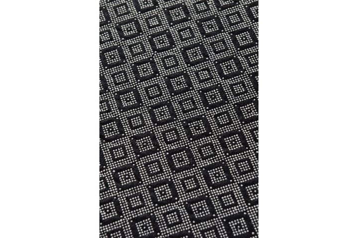 Inngangsmatte Vogue 80x300 cm - Hvit/Svart/Fløyel - Tekstiler & tepper - Teppe & matte - Moderne matte - Gangmatter