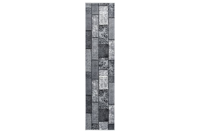 Teppeløper BCF grå med blokkmønster 80x450 cm - Grå - Tekstiler & tepper - Teppe & matte - Moderne matte - Gangmatter