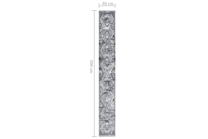 Teppeløper BCF orientalsk grå 60x500 cm - Grå - Tekstiler & tepper - Teppe & matte - Moderne matte - Gangmatter