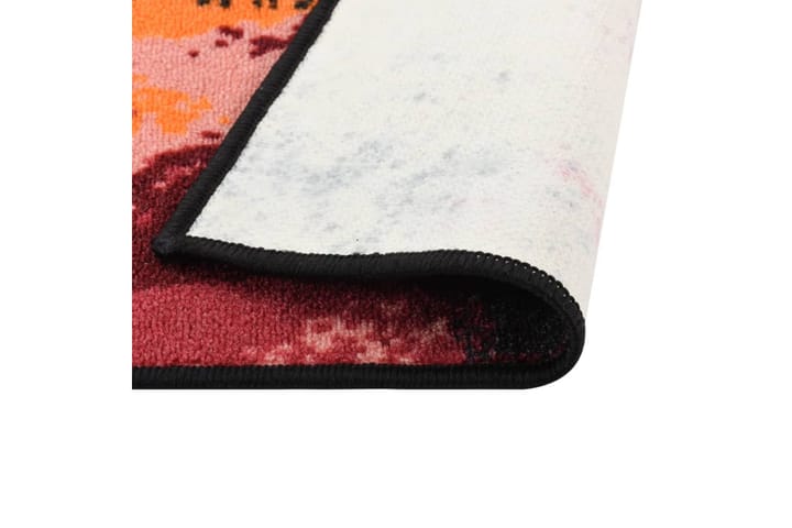 Teppeløper flerfarget 80x150 cm - Oransj - Tekstiler & tepper - Teppe & matte - Moderne matte - Gangmatter