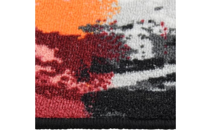Teppeløper flerfarget 80x250 cm - Hvit - Tekstiler & tepper - Teppe & matte - Moderne matte - Gangmatter