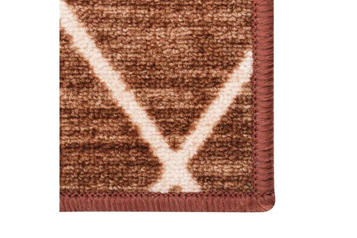 Teppeløper mørkebrun 80x250 cm - Flerfarget - Tekstiler & tepper - Teppe & matte - Moderne matte - Gangmatter
