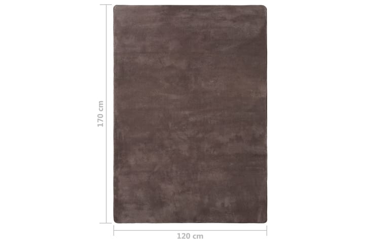 Flossteppe gråbrun 170x120 cm - Taupe - Tekstiler & tepper - Teppe & matte - Moderne matte - Ryetepper