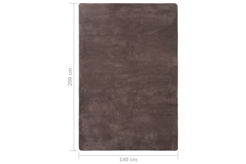 Flossteppe gråbrun 200x140 cm - Taupe - Tekstiler & tepper - Teppe & matte - Moderne matte - Ryetepper