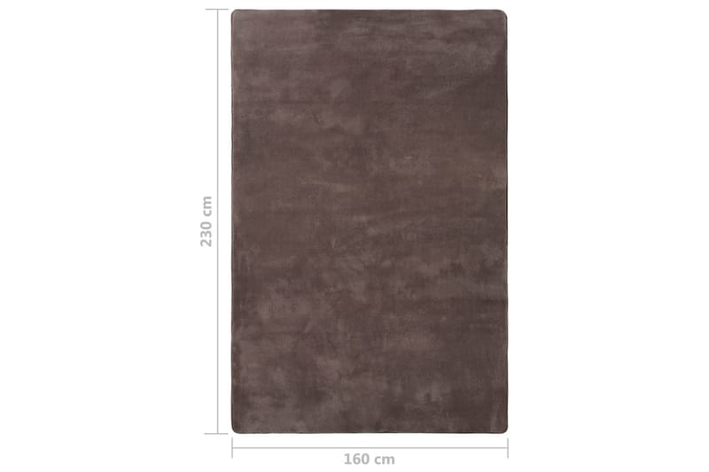 Flossteppe gråbrun 230x160 cm - Taupe - Tekstiler & tepper - Teppe & matte - Moderne matte - Ryetepper