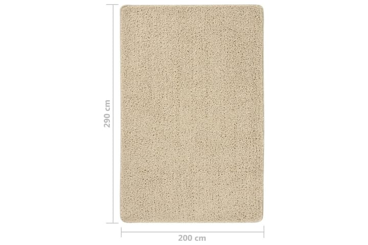 Flossteppe kremhvit 200x290 cm sklisikkert - Krem - Tekstiler & tepper - Teppe & matte - Moderne matte - Ryetepper