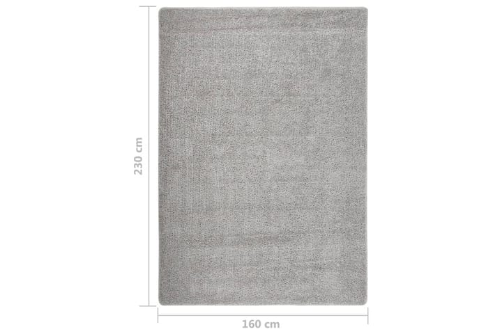 Flossteppe lysegrå 160x230 cm sklisikkert - Grå - Tekstiler & tepper - Teppe & matte - Moderne matte - Ryetepper