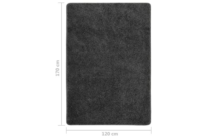 Flossteppe mørkegrå 120x170 cm sklisikkert - Grå - Tekstiler & tepper - Teppe & matte - Moderne matte - Ryetepper