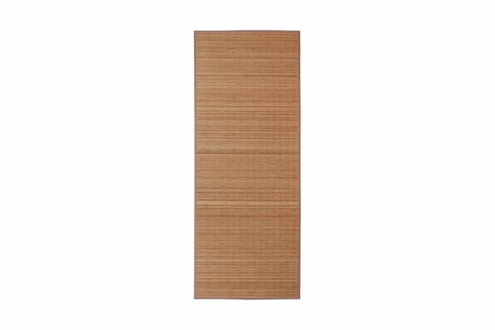 Brunt Kvadrat Bambus Teppe 150 x 200 cm - Brun - Tekstiler & tepper - Teppe & matte - Orientalske tepper - Patchwork tepper
