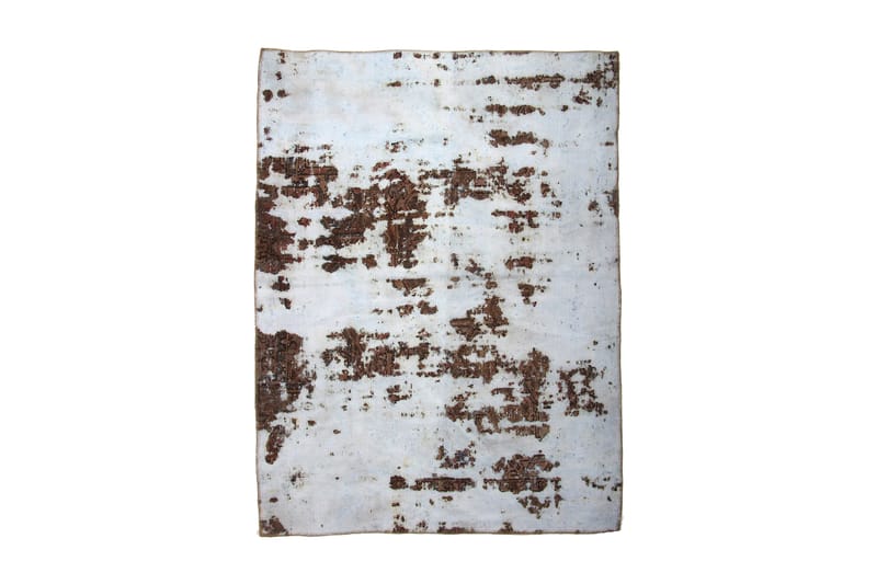 Håndknyttet Vintage Matte Ull Blå/Brun 140x195 cm - Blå|Brun - Tekstiler & tepper - Teppe & matte - Moderne matte - Ullteppe
