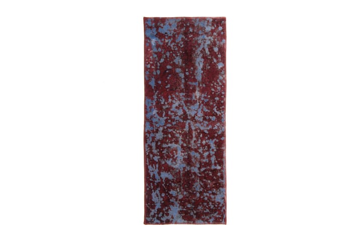 Håndknyttet Vintage Matte Ull Lyseblå/Rød 60x152 cm - Lyseblå|Rød - Tekstiler & tepper - Teppe & matte - Moderne matte - Ullteppe