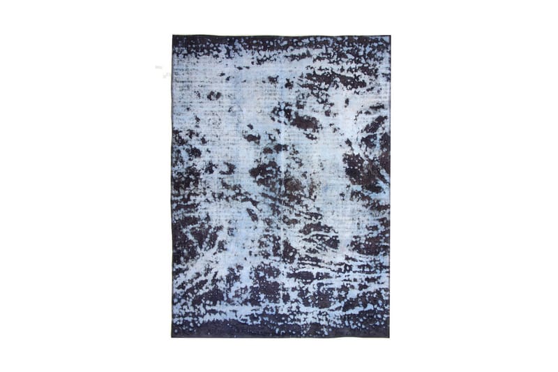 Håndknyttet Vintage Matte Ull Mørkeblå 136x192 cm - Mørkeblå - Tekstiler & tepper - Teppe & matte - Moderne matte - Ullteppe