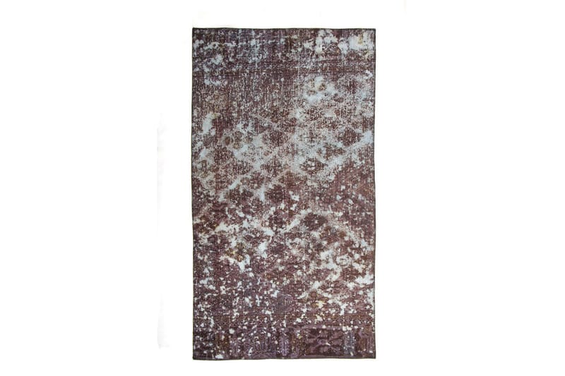 Håndknyttet Vintage Matte Ull Mørkeblå/Grå 107x194 cm - Mørkeblå | Grå - Tekstiler & tepper - Teppe & matte - Moderne matte - Ullteppe