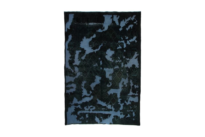 Håndknyttet Vintage Matte Ull Mørkegrønn/Blå 209x308 cm - Blå|Mørkegrønn - Tekstiler & tepper - Teppe & matte - Moderne matte - Ullteppe