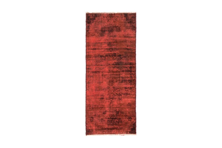 Håndknyttet Vintage Matte Ull Rød 65x157cm - Rød - Tekstiler & tepper - Teppe & matte - Moderne matte - Ullteppe