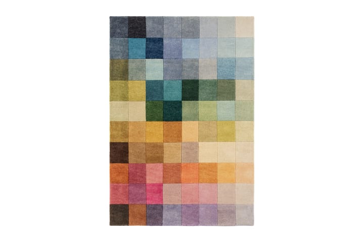 Ullmatte Insignia Cube 140x200 cm - Flerfarget - Tekstiler & tepper - Teppe & matte - Moderne matte - Ullteppe