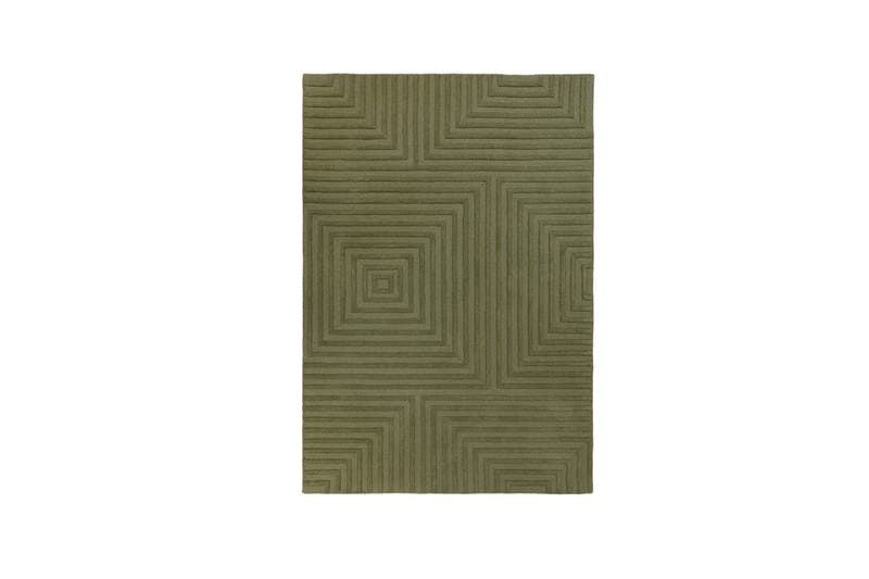 Ullmatte Porto Estela 160x230 cm Grønn - Flair Rugs - Tekstiler & tepper - Teppe & matte - Moderne matte - Ullteppe