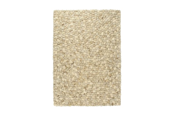 Ullsteinteppe 160x230 cm beige/grå/brun/sjokolade - Beige - Tekstiler & tepper - Teppe & matte - Moderne matte - Ullteppe