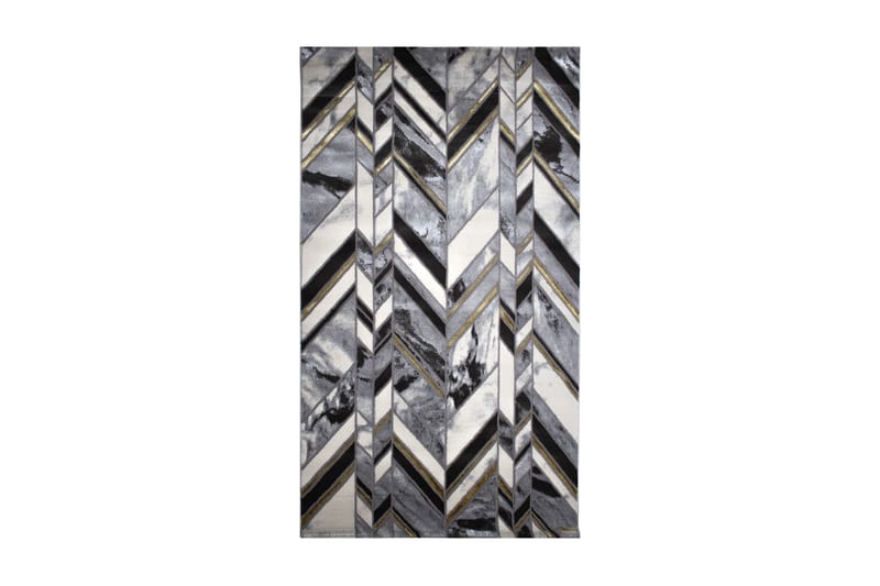Matte Asaphe 120x170 cm - Hvit/Svart/Grå/Gull - Tekstiler & tepper - Teppe & matte - Små tepper