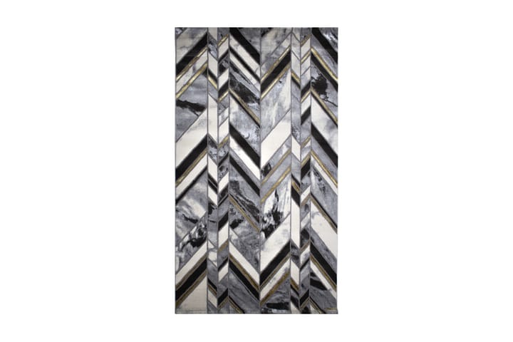 Matte Asaphe 150x230 cm - Hvit/Svart/Grå/Gull - Tekstiler & tepper - Teppe & matte - Små tepper