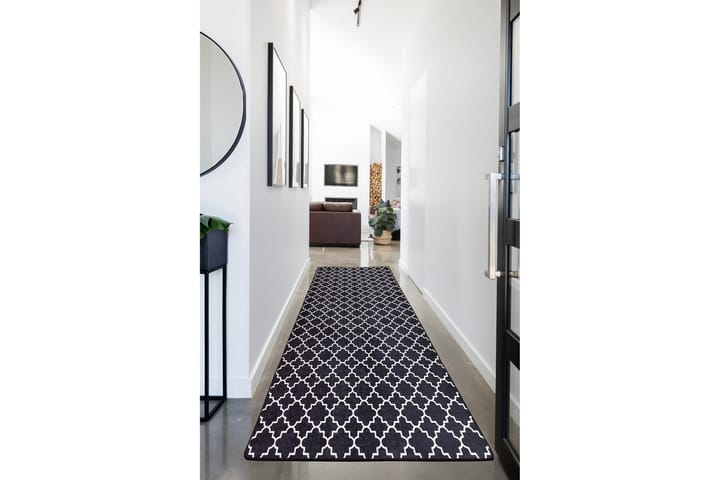 Matte Chilai 100x300 cm - Svart / Hvit - Tekstiler & tepper - Teppe & matte - Utendørs tepper - Dørmatte og entrématte