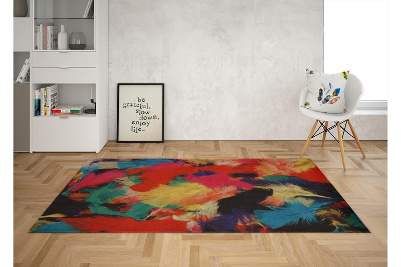 Matte Gulnaz 100x200 cm - Flerfarget - Tekstiler & tepper - Teppe & matte - Utendørs tepper - Dørmatte og entrématte