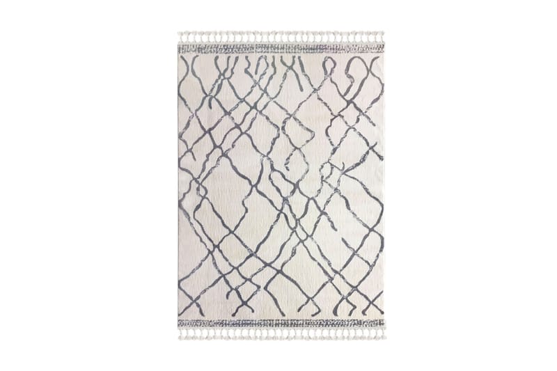 Matte Tacettin 120x180 cm - Hvit / Grå - Tekstiler & tepper - Teppe & matte - Store tepper