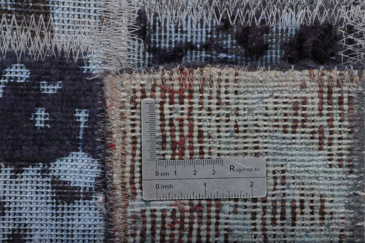 Håndknyttet Lappeteppe Ull/Garn Flerfarget 167x232 cm - Flerfarget - Tekstiler & tepper - Teppe & matte - Orientalske tepper - Patchwork tepper