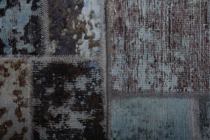 Håndknyttet Lappeteppe Ull/Garn Flerfarget 169x232 cm - Flerfarget - Tekstiler & tepper - Teppe & matte - Orientalske tepper - Patchwork tepper
