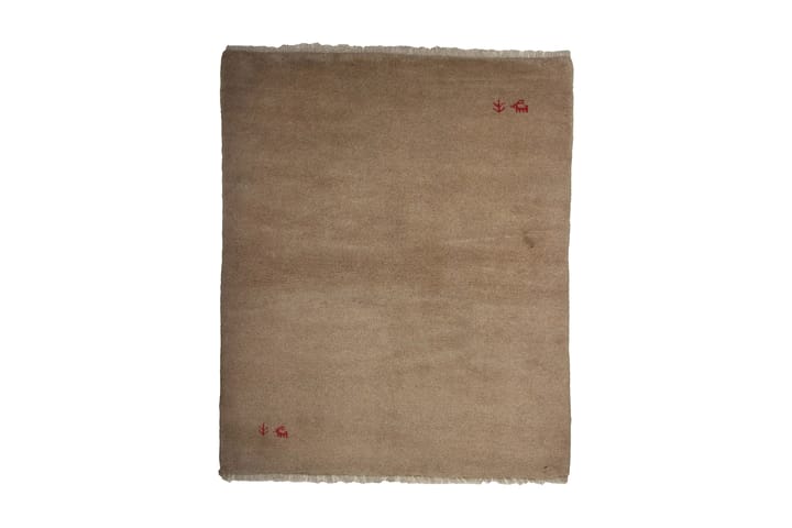 Håndknyttet Gabbeh Shiraz Ull Beige 162x188cm - Beige - Tekstiler & tepper - Teppe & matte - Orientalske tepper