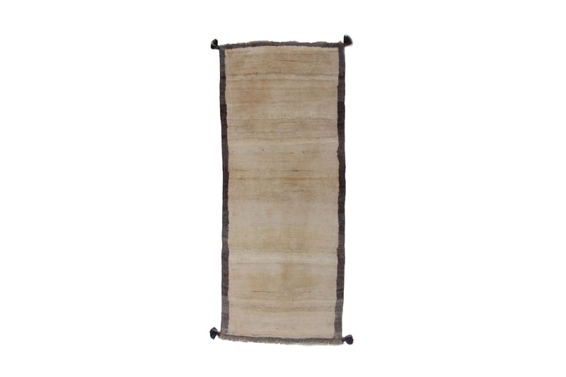 Håndknyttet Gabbeh Shiraz Ull Grå/Krem 72x173 cm - Grå|Krem - Tekstiler & tepper - Teppe & matte - Orientalske tepper