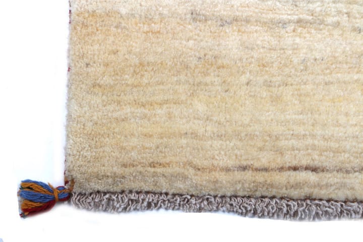 Håndknyttet Gabbeh Shiraz Ull Krem/Grå 88x158cm - Grå|Krem - Tekstiler & tepper - Teppe & matte - Orientalske tepper
