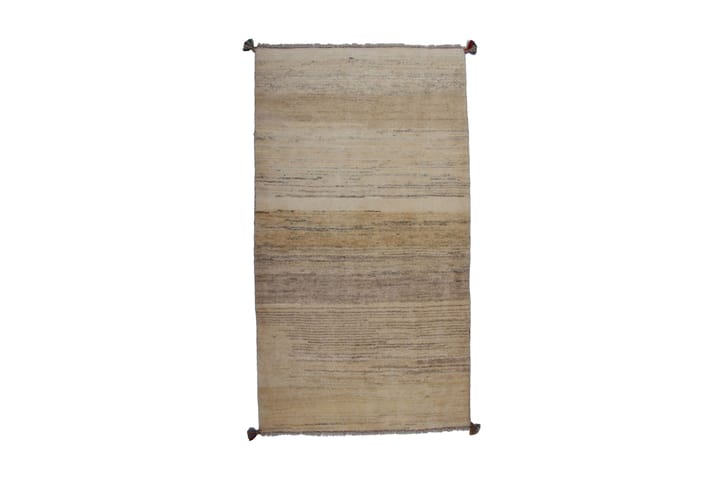 Håndknyttet Gabbeh Shiraz Ull Krem/Grå 88x158cm - Grå|Krem - Tekstiler & tepper - Teppe & matte - Orientalske tepper