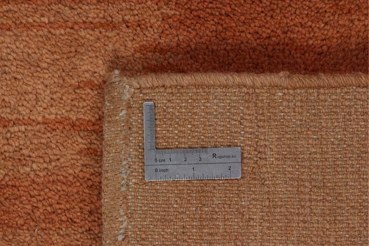 Håndknyttet Gabbeh Shiraz Ull Oransje 105x140cm - Oransje - Tekstiler & tepper - Teppe & matte - Orientalske tepper