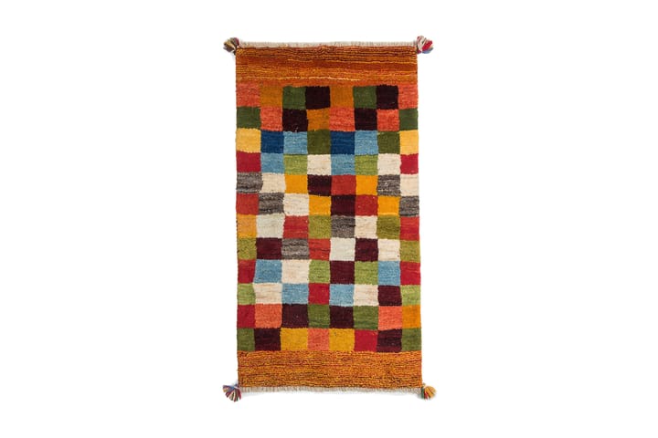 Håndknyttet Gabbeh Shiraz Ull Oransje/Rød 68x128 cm - Rød|Oransje - Tekstiler & tepper - Teppe & matte - Orientalske tepper