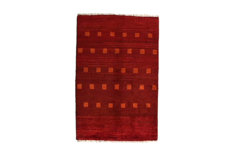 Håndknyttet Gabbeh Shiraz Ull Rød/Oransje 101x154 cm - Rød|Oransje - Tekstiler & tepper - Teppe & matte - Orientalske tepper