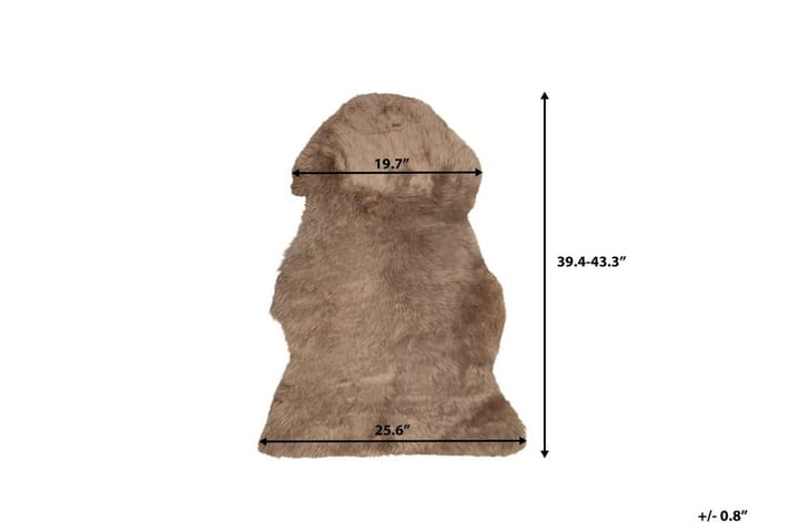 Saueskinn Uluru 65x110 cm - Brun - Tekstiler & tepper - Teppe & matte - Skinn & pelstepper - Saueskinn