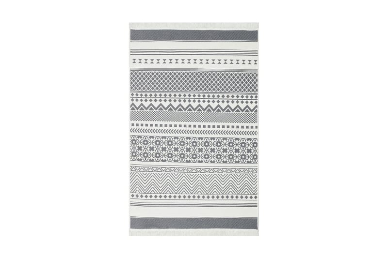 Bomullsmatte Eko Hali 80x150 cm - Grå / Hvit - Tekstiler & tepper - Teppe & matte - Moderne matte - Bomullsmatter
