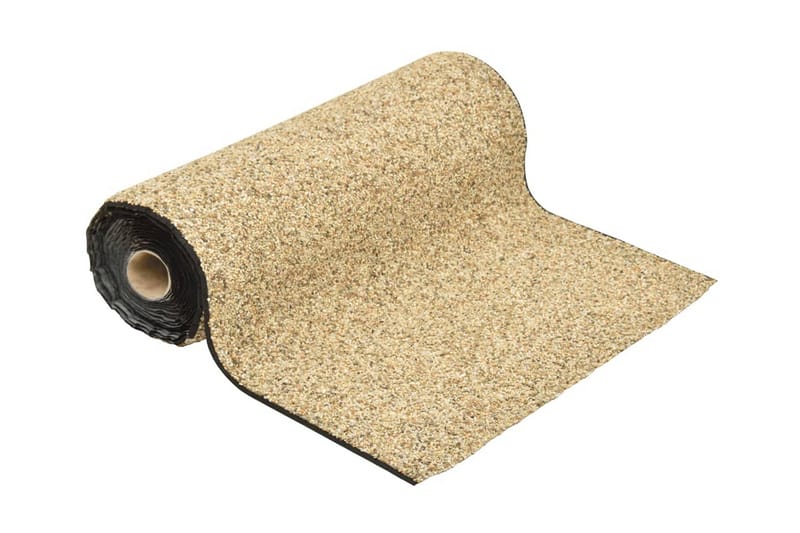 Steinfolie naturlig sand 150x60 cm - Tekstiler & tepper - Teppe & matte - Spesialmatte - Nålefiltmatter & kunstgressmatter