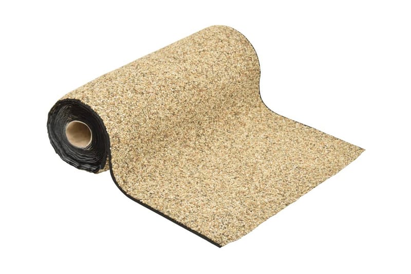 Steinfolie naturlig sand 500x40 cm - Tekstiler & tepper - Teppe & matte - Spesialmatte - Nålefiltmatter & kunstgressmatter