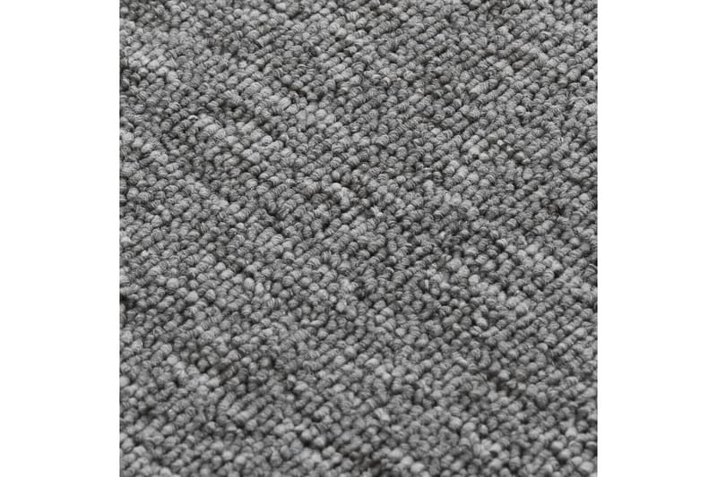Trappematter 15 stk 75x20 cm grå sklisikker - Grå - Tekstiler & tepper - Teppe & matte - Spesialmatte - Trappetrinnstepper