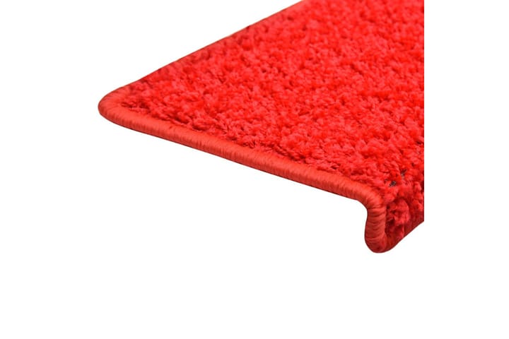 Trappematter 5 stk 65x25 cm rød - Rød - Tekstiler & tepper - Teppe & matte - Spesialmatte - Trappetrinnstepper