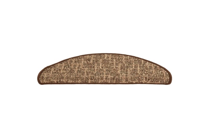 Trappetrinnstepper 15 stk brun 65x25 cm - Brun - Tekstiler & tepper - Teppe & matte - Spesialmatte - Trappetrinnstepper