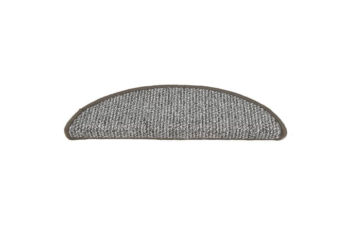 Trappetrinnstepper 15 stk grå 56x20 cm - Grå - Tekstiler & tepper - Teppe & matte - Spesialmatte - Trappetrinnstepper